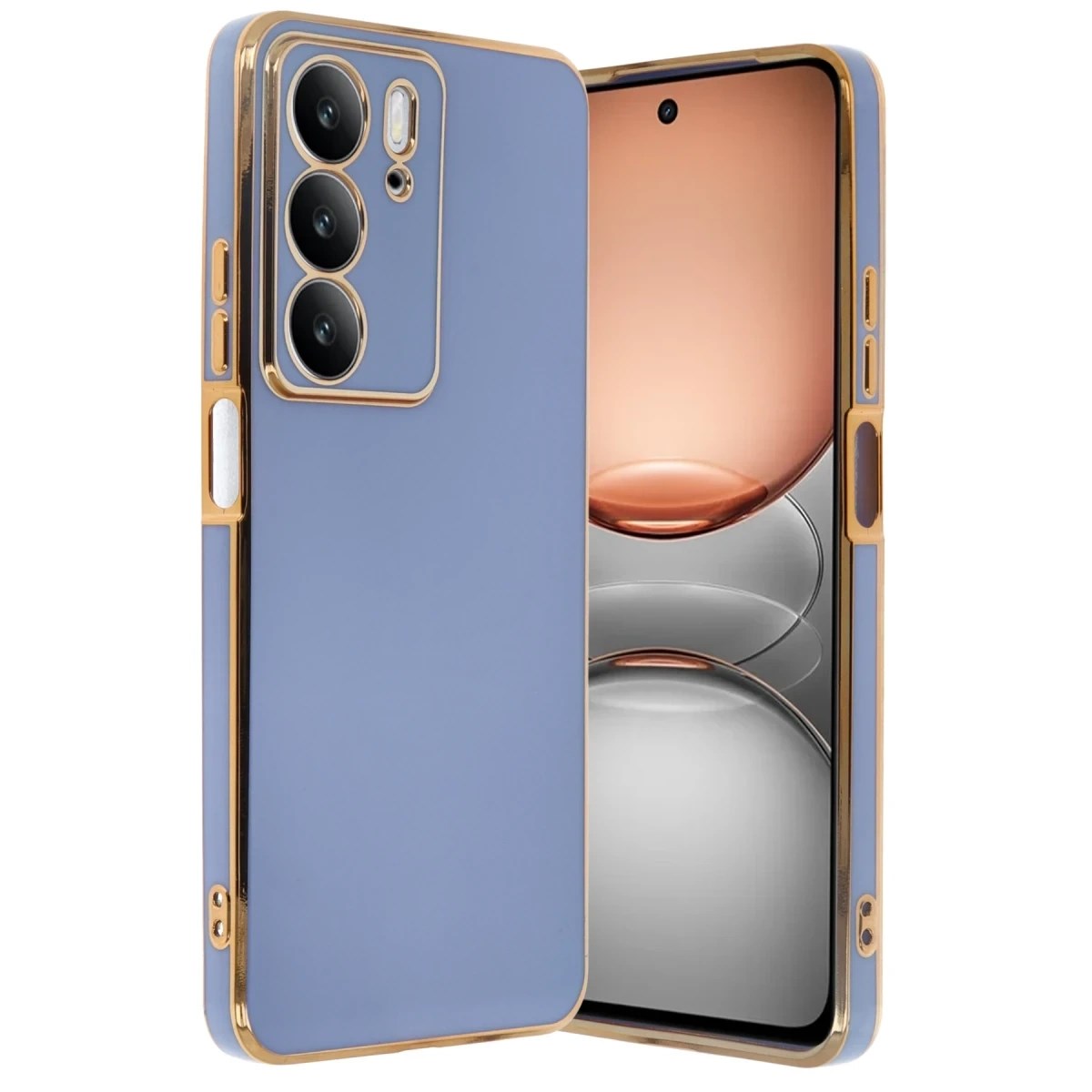 Mey İthalat® Realme C75 4G Kılıf Volet Silikon - Mavi