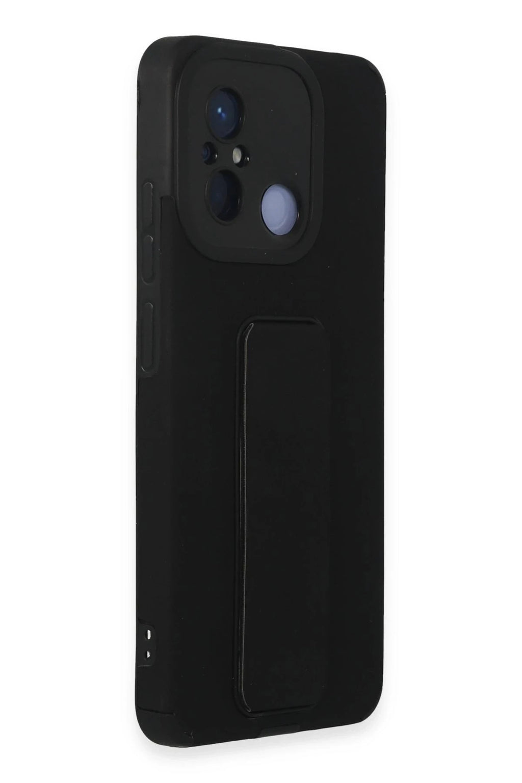 Mey İthalat® Redmi 12C Kılıf Mega Standlı Silikon - Siyah