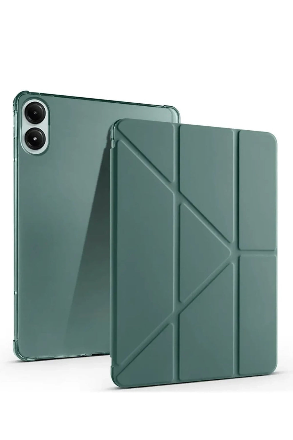 Mey İthalat® Redmi Pad SE 4G Kılıf Kalemlikli Mars Tablet Kılıfı - Koyu Yeşil