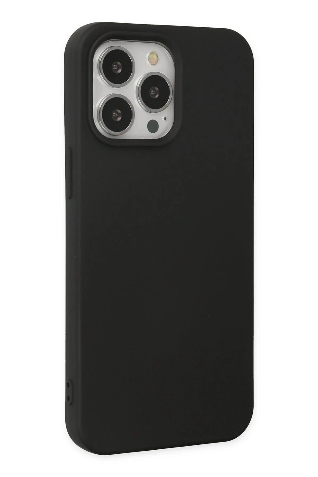 Mey İthalat® iPhone 14 Pro Max Kılıf Nano içi Kadife Silikon - Siyah