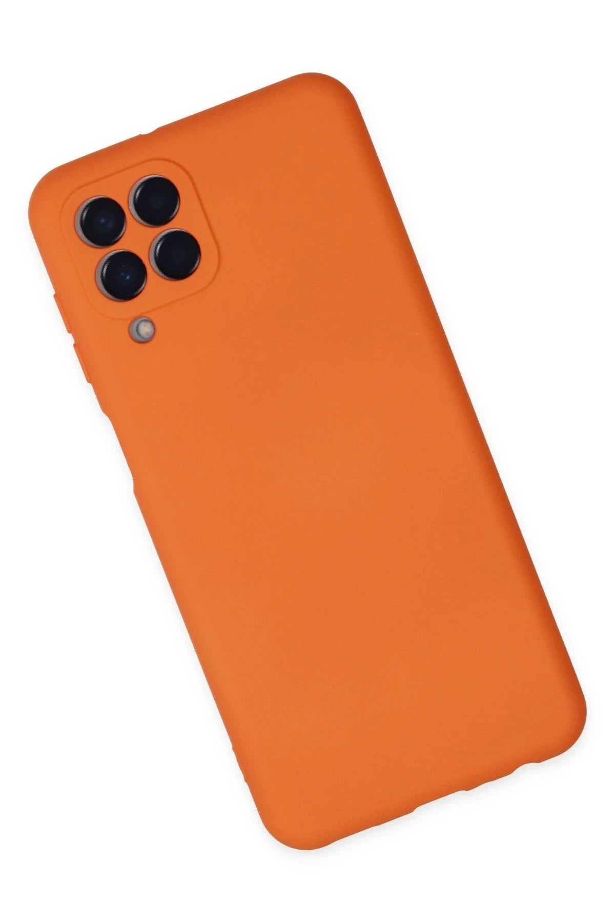 Mey İthalat® Samsung Galaxy M33 Kılıf Nano içi Kadife Silikon - Turuncu