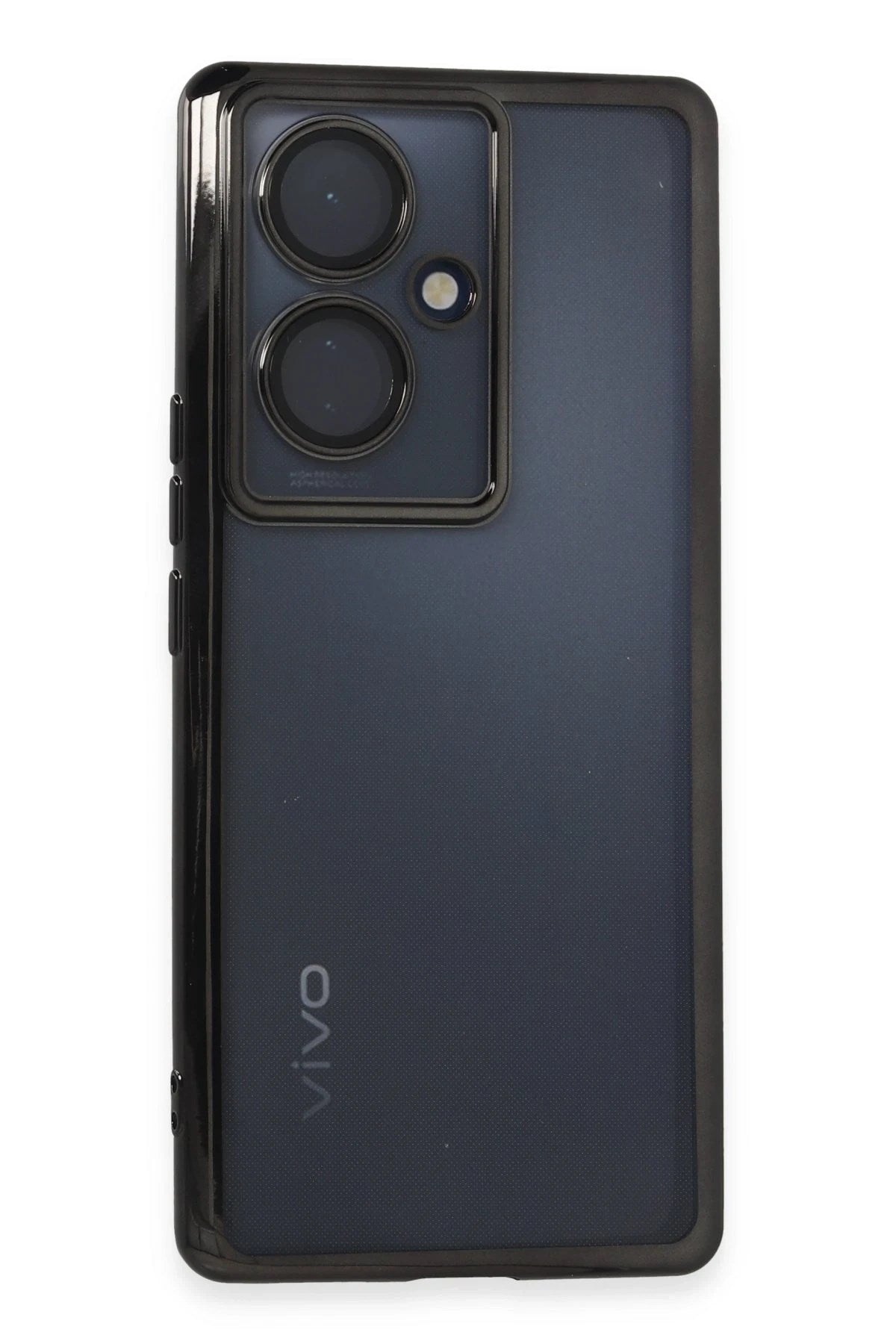 Mey İthalat® Vivo V29 Lite Kılıf Lensli Silikon - Siyah