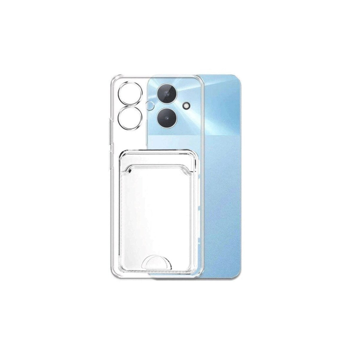 Mey İthalat® Realme Note 60 Kılıf Kart Şeffaf Silikon - Şeffaf