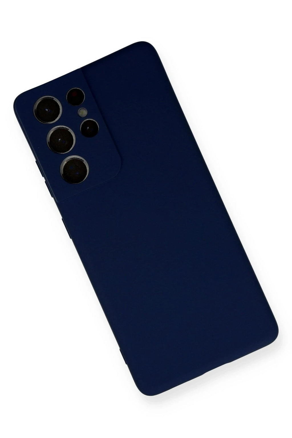 Mey İthalat® Samsung Galaxy S21 Ultra Kılıf Nano içi Kadife Silikon - Lacivert
