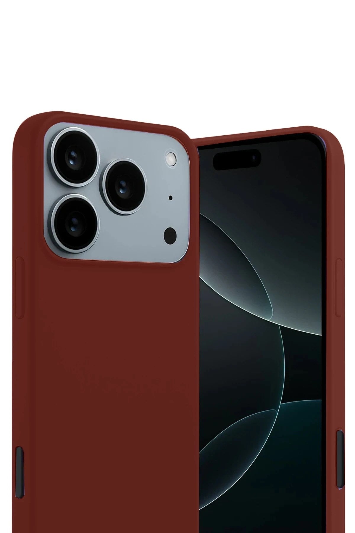 Mey İthalat® iPhone 17 Pro Max First Silikon - Bordo