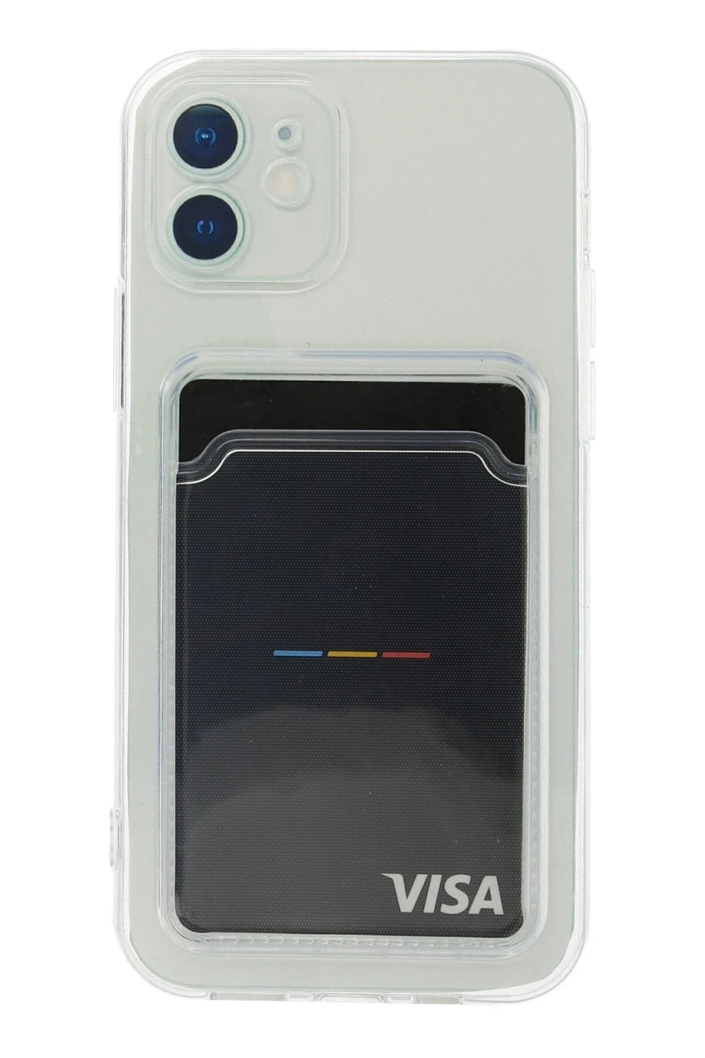 Mey İthalat® iPhone 12 Kılıf Kart Şeffaf Silikon - Şeffaf
