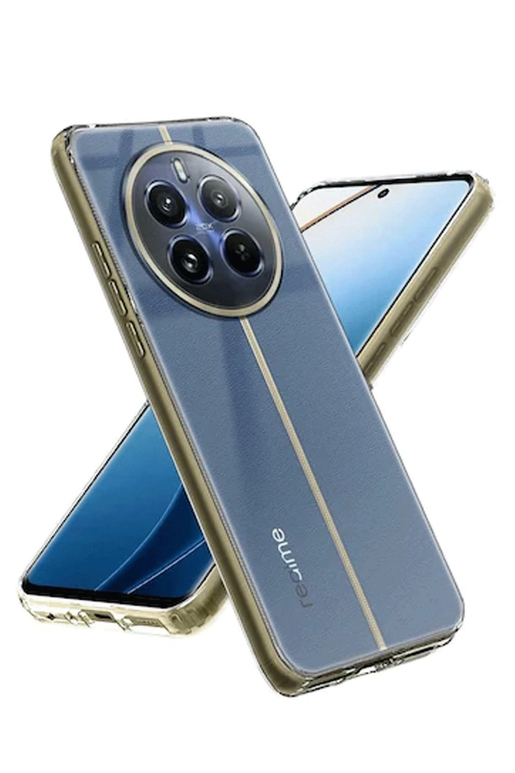 Mey İthalat® Realme 12 5G Kılıf Lüx Şeffaf Silikon
