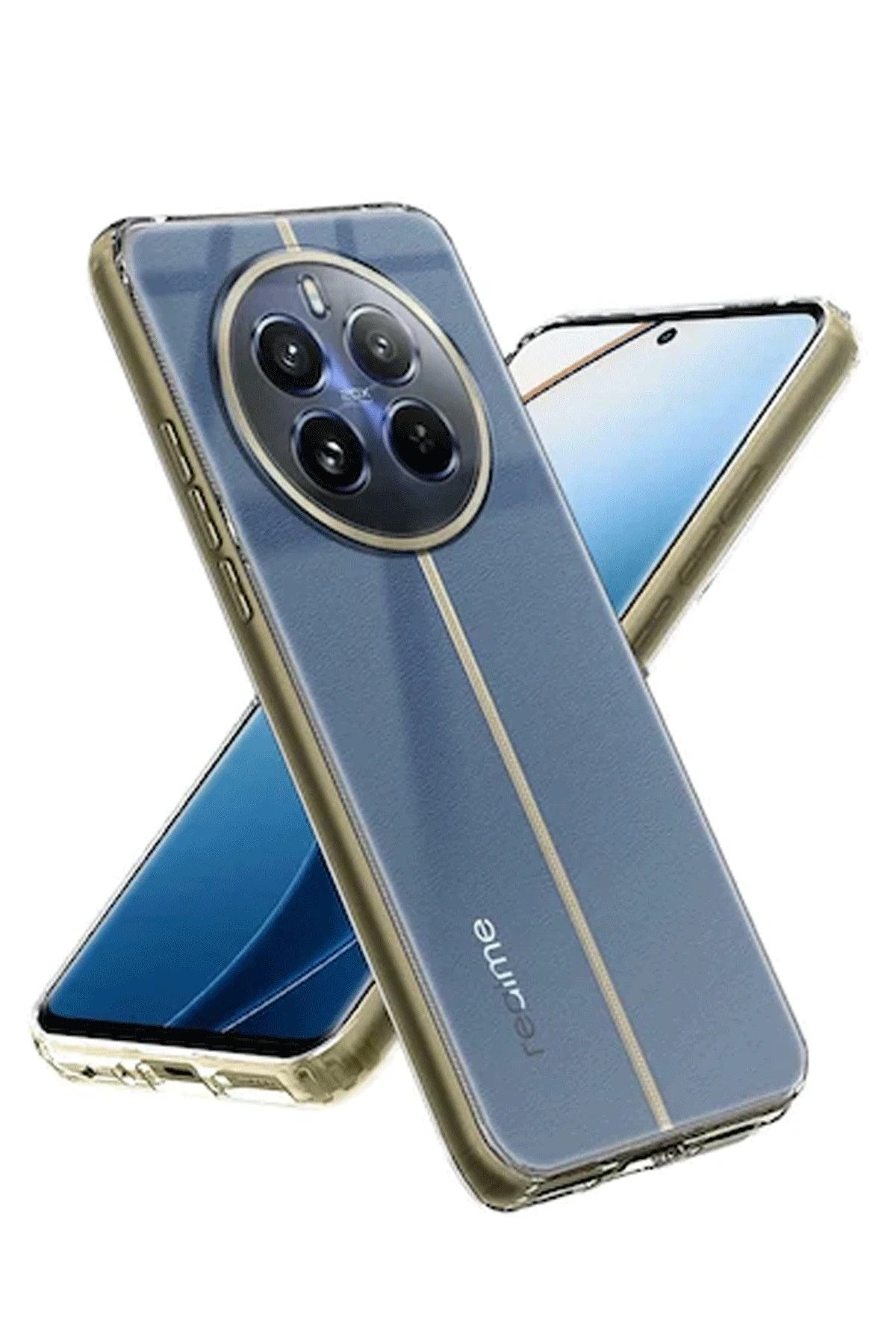 Mey İthalat® Realme 12 5G Kılıf Lüx Şeffaf Silikon