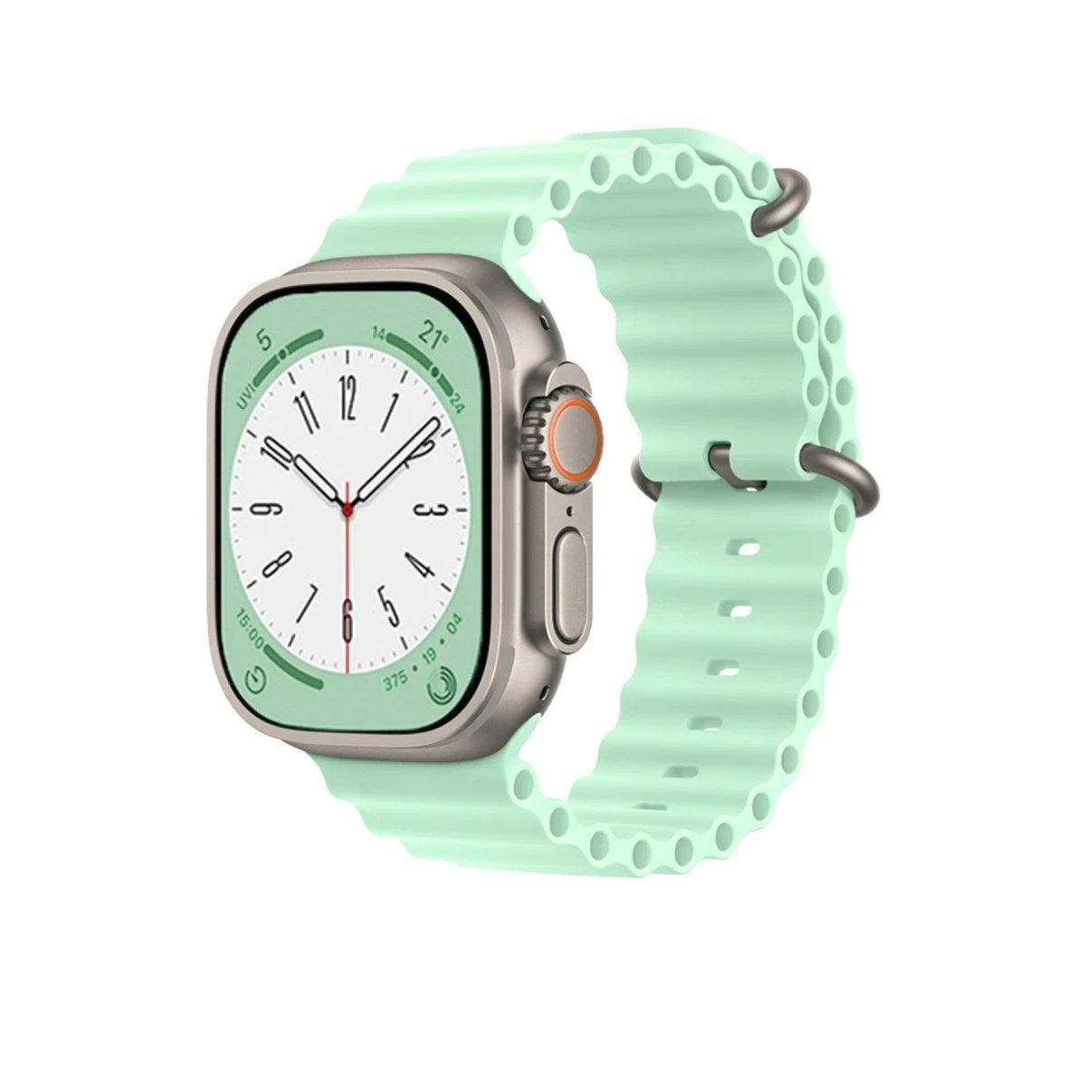 Mey İthalat® Watch 42mm Ocean Kordon - Açık Yeşil