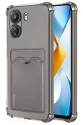 Mey İthalat® Redmi 13C Kılıf Kart Şeffaf Silikon - Şeffaf