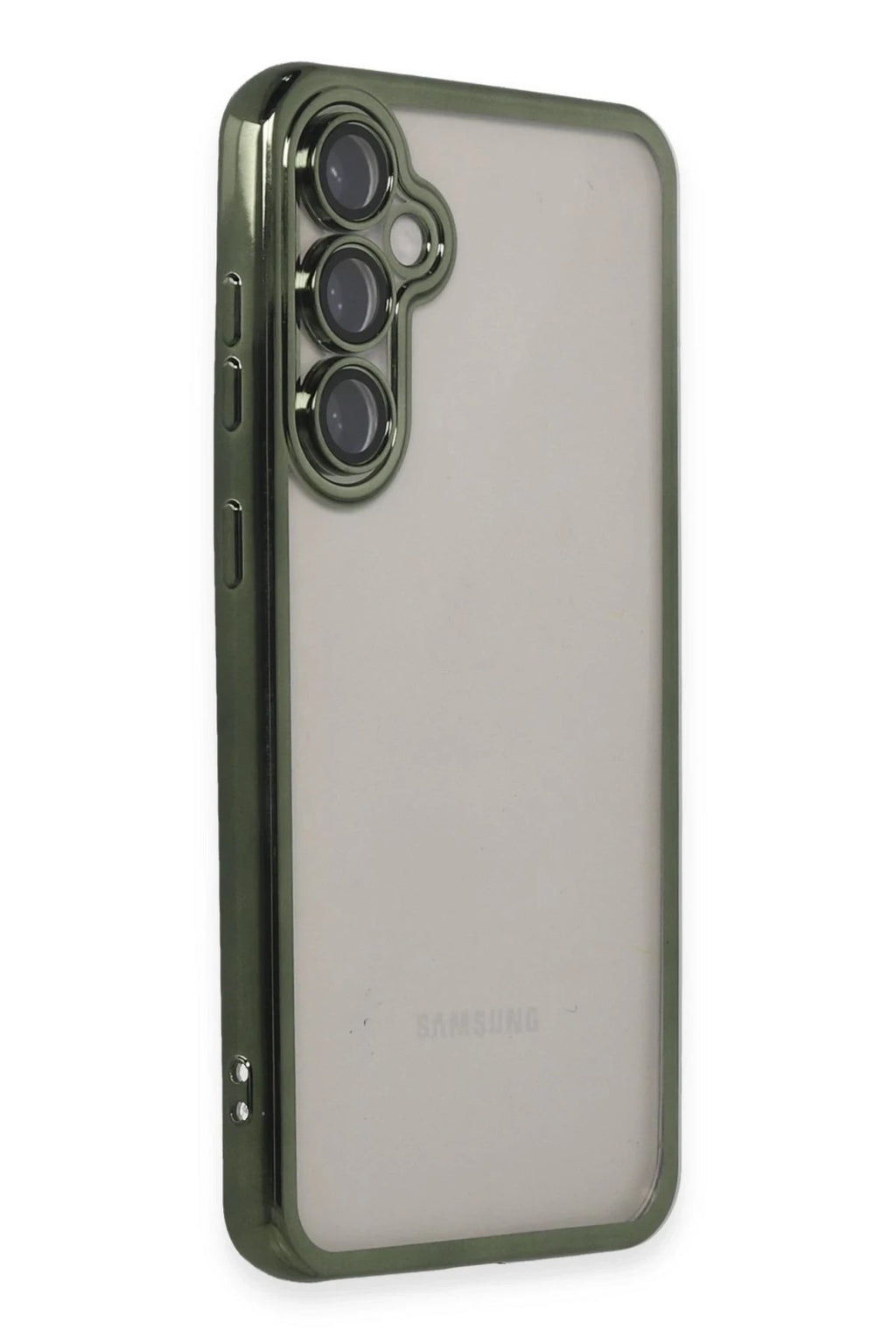 Mey İthalat® Samsung Galaxy S23 FE Kılıf Lensli Silikon - Yeşil