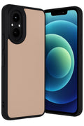 Mey İthalat® Realme 12 Lite Kılıf Aras Deri Kapak - Pudra