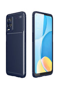 Mey İthalat® A54 4G Kılıf Auto Focus Karbon Kapak - Lacivert