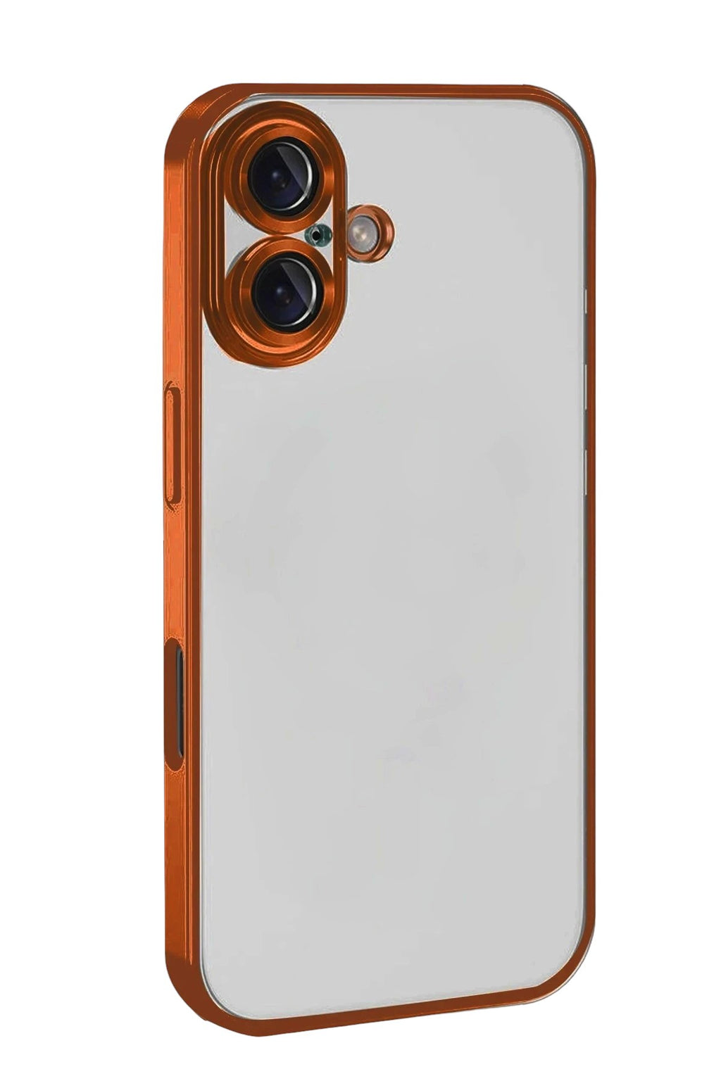 Mey İthalat® iPhone 17 Lensli Silikon - Turuncu