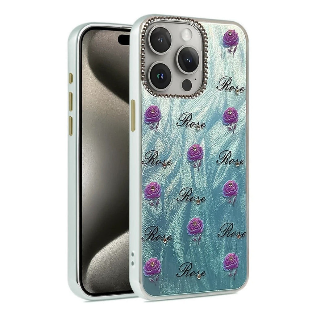 Mey İthalat® iPhone 15 Pro Max Kılıf Blade Aynalı Desenli Kapak - Desen 9
