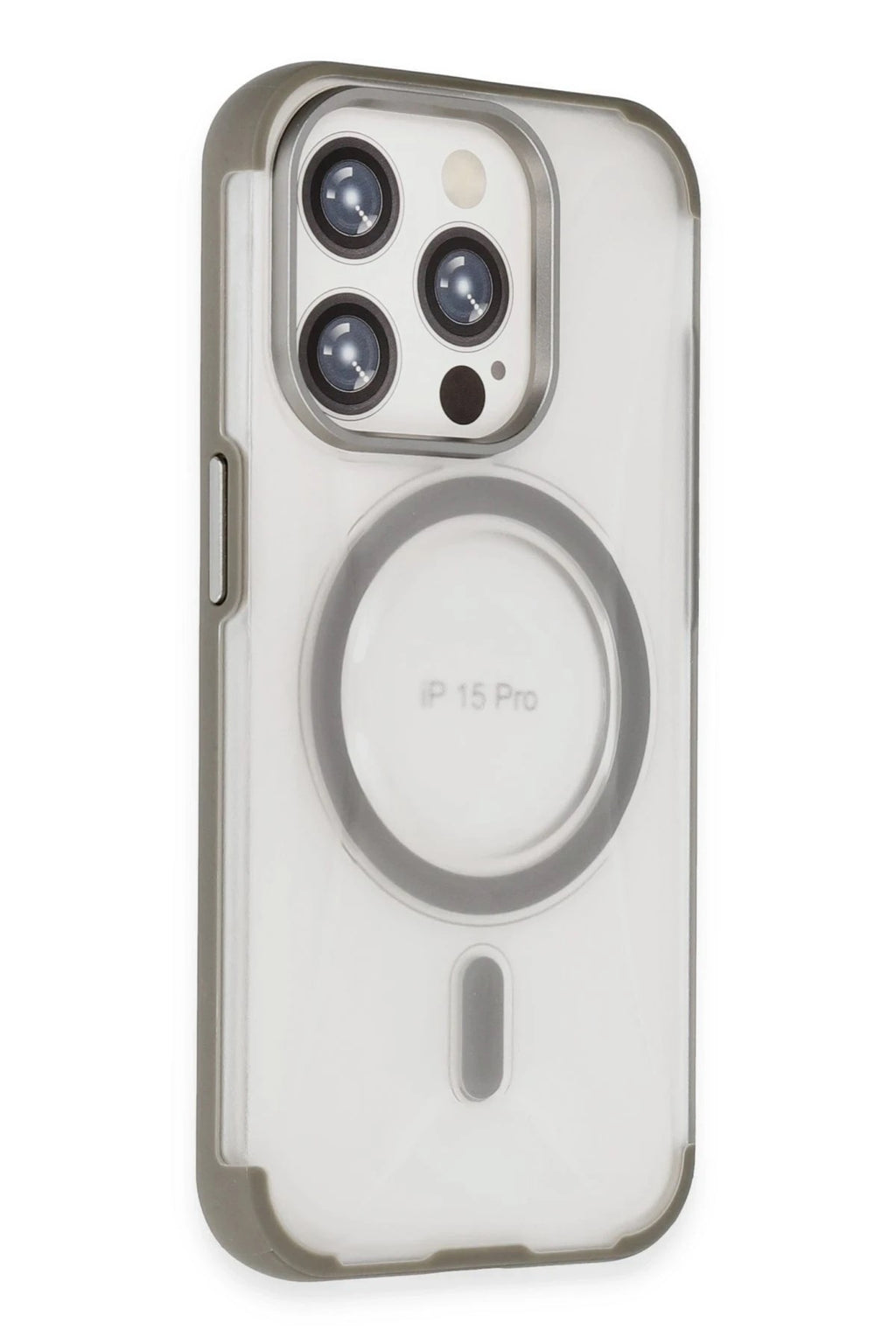 Mey İthalat® iPhone 15 Pro Max Hilton Magsafe Kapak - Titan Gri