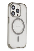 Mey İthalat® iPhone 15 Pro Max Hilton Magsafe Kapak - Titan Gri