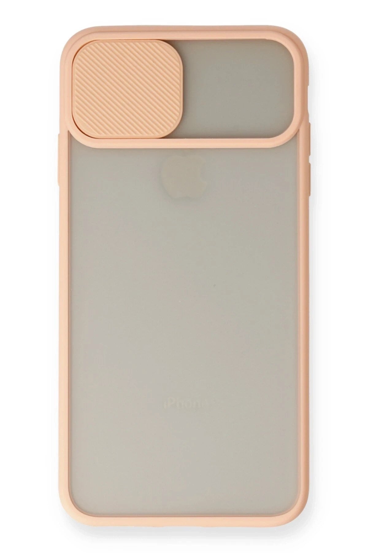 Mey İthalat® iPhone X Kılıf Palm Buzlu Kamera Sürgülü Silikon - Pembe