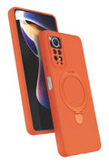 Mey İthalat® Redmi Note 12 Pro 4G Regal Magsafe Standlı Kapak - Turuncu