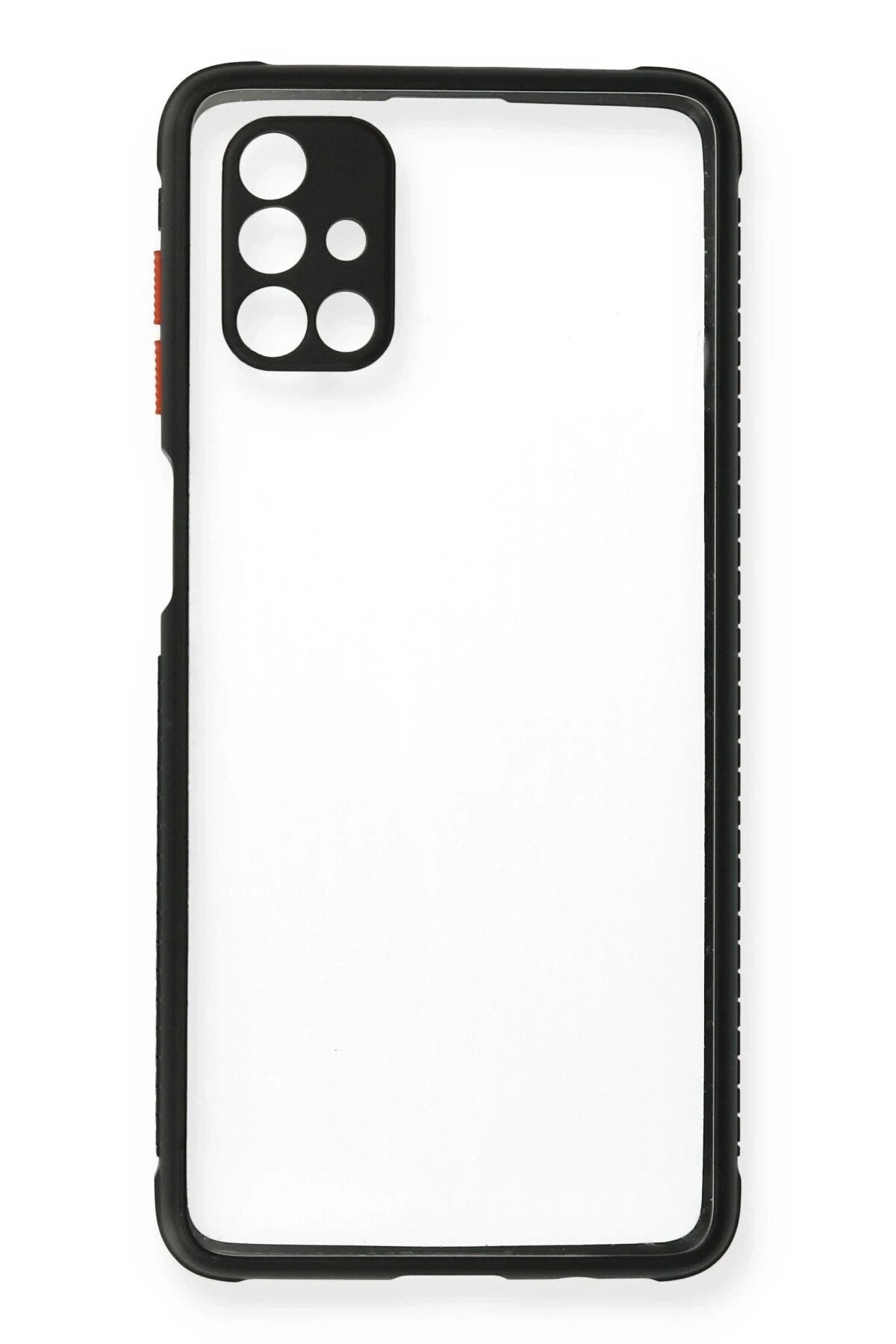 Mey İthalat® Samsung Galaxy M51 Kılıf Miami Şeffaf Silikon - Siyah