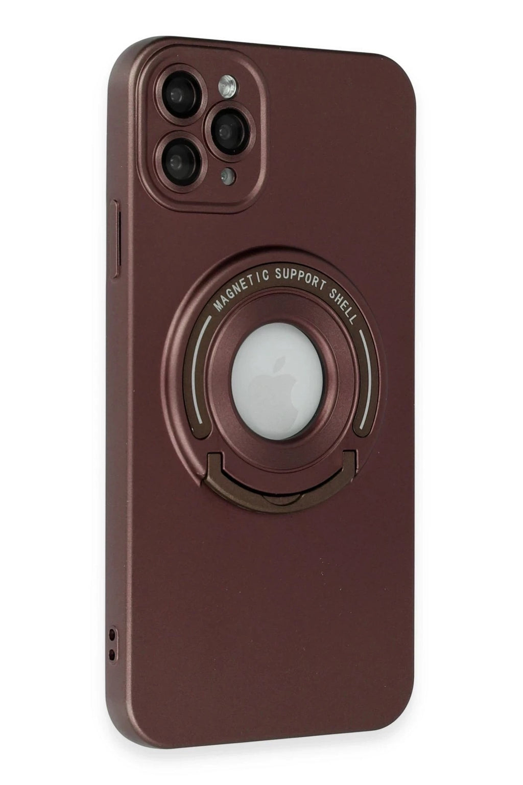 Mey İthalat® iPhone 12 Pro Kılıf Lukka Magneticsafe Kapak - Kahverengi