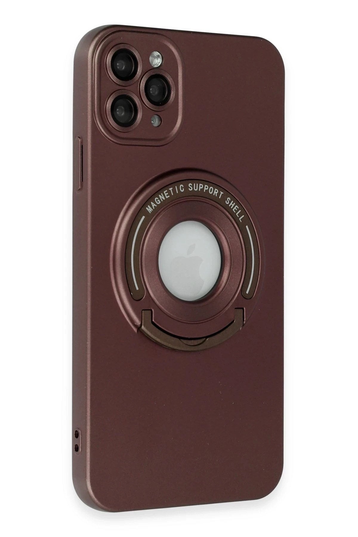 Mey İthalat® iPhone 12 Pro Kılıf Lukka Magneticsafe Kapak - Kahverengi