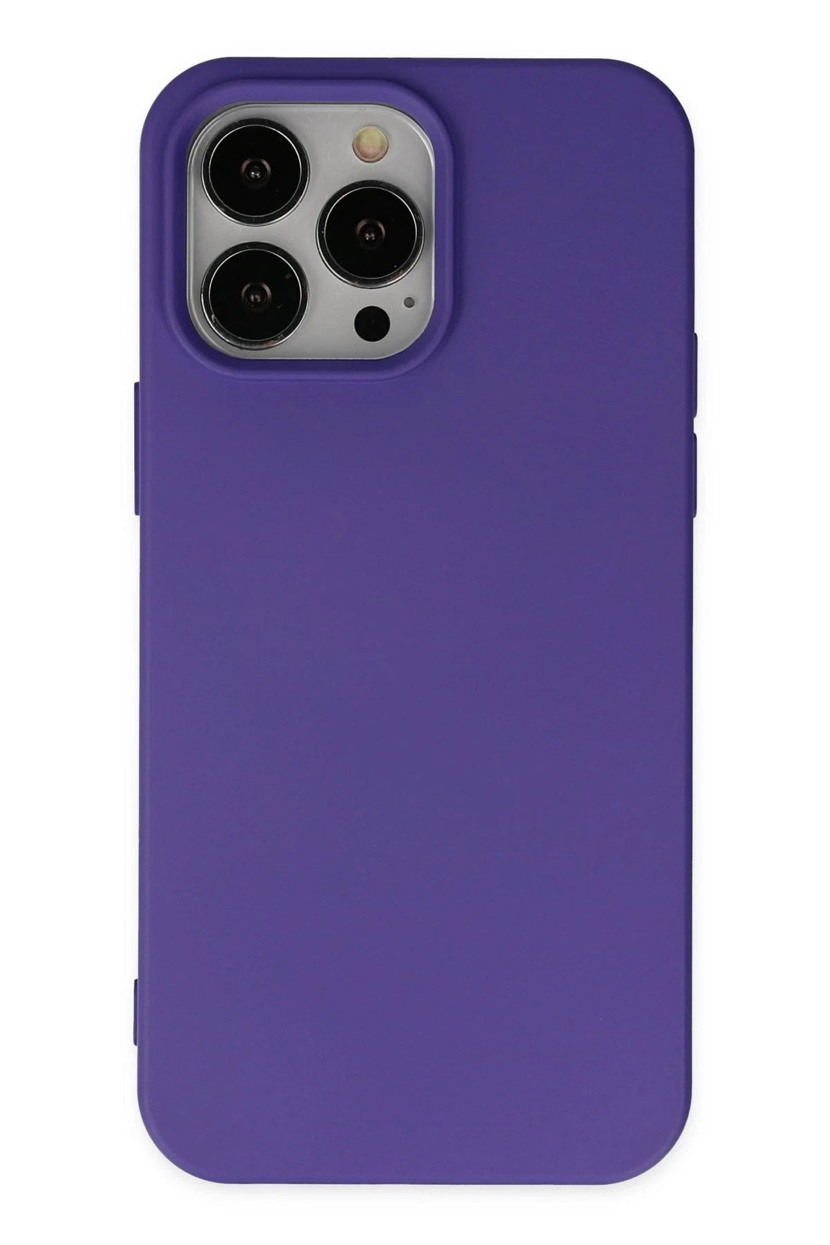 Mey İthalat® iPhone 14 Pro Max Kılıf Nano içi Kadife Silikon - Mor
