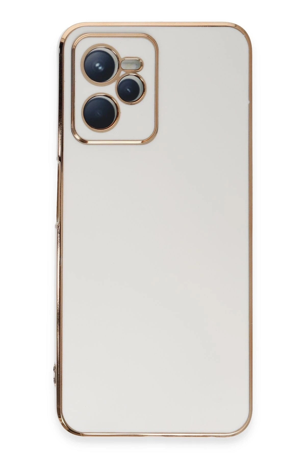 Mey İthalat® Realme C35 Kılıf Volet Silikon - Beyaz