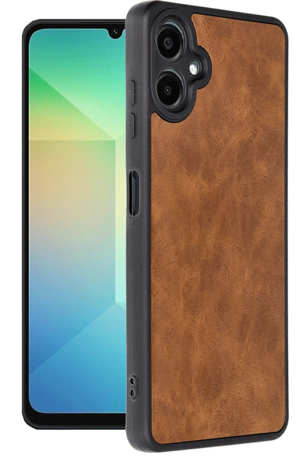 Mey İthalat® Samsung Galaxy A06 Kılıf Aras Deri Kapak - Taba