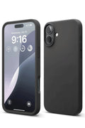 Mey İthalat® iPhone 16 Plus Kılıf Nano içi Kadife Silikon - Siyah