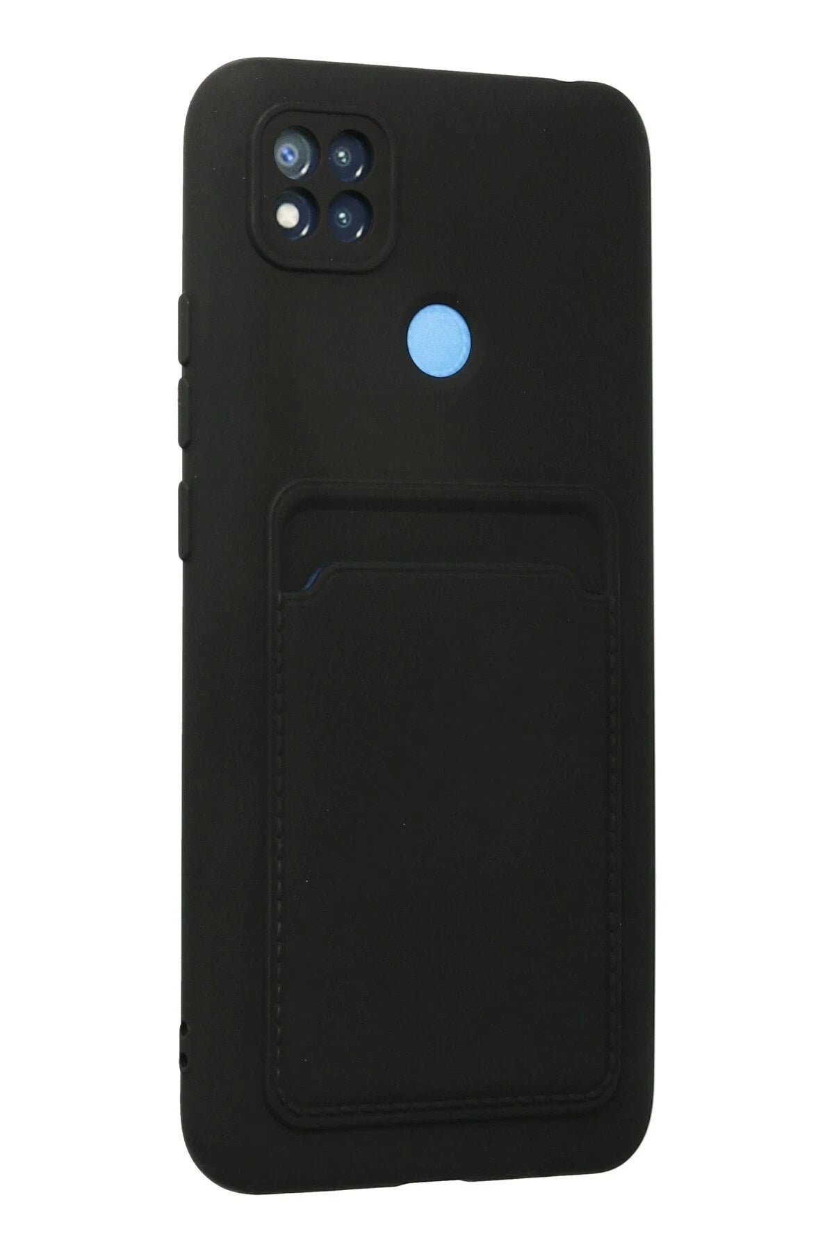 Mey İthalat® Redmi 9C Kılıf Kelvin Kartvizitli Silikon - Siyah