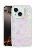 Mey İthalat® iPhone 14 Lumi Desenli Kapak - Yeşil