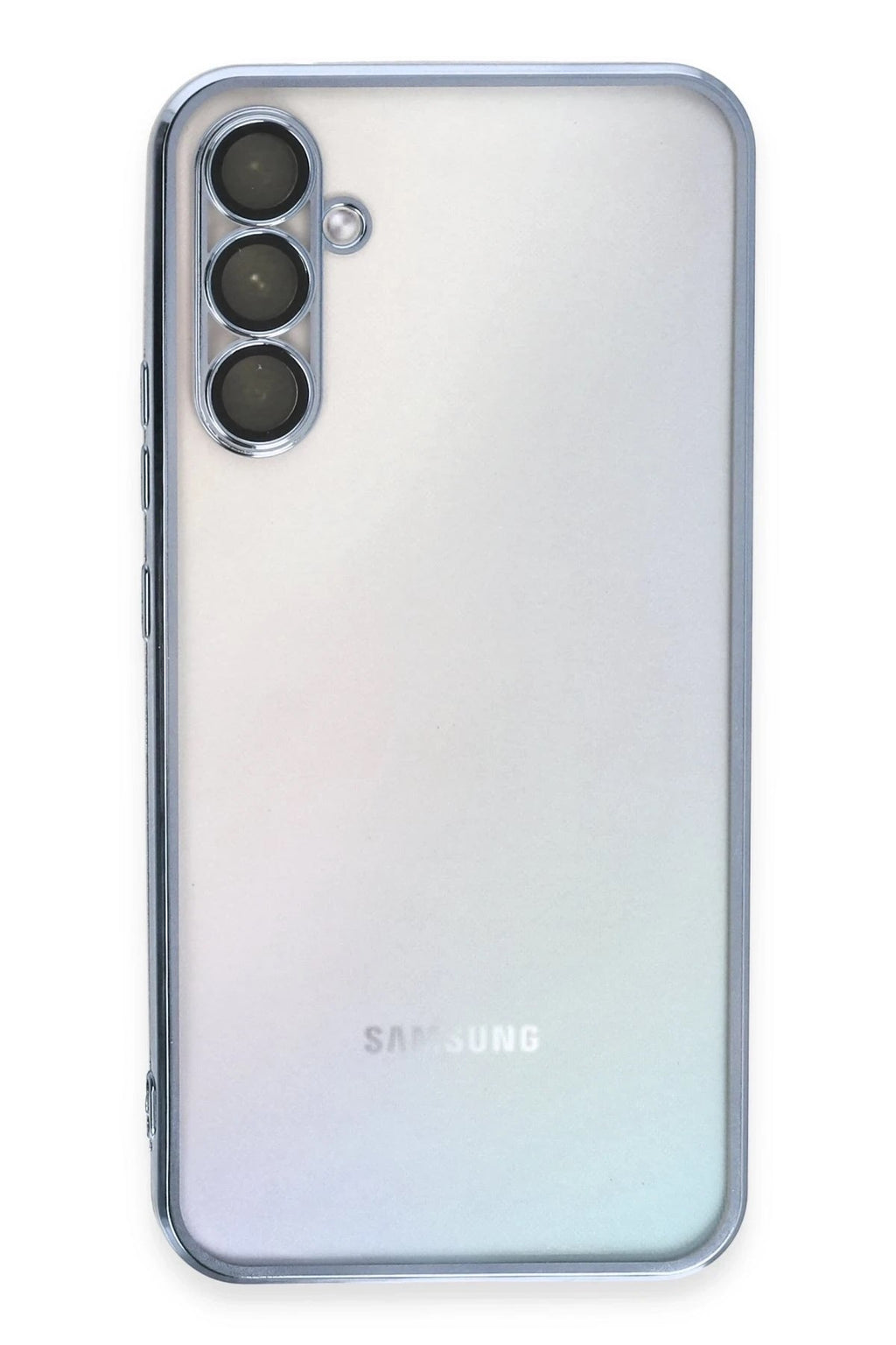 Mey İthalat® Samsung Galaxy A34 5G Kılıf Lensli Silikon - Açık Mavi