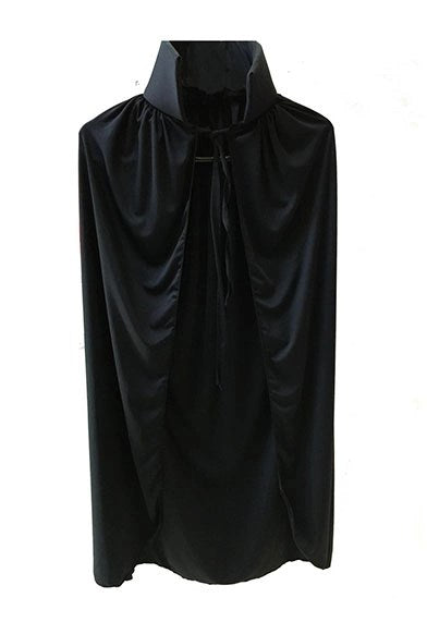 Mey İthalat® Sİyah Yakalı Pelerin - Vampir Pelerin - Dracula Pelerin 90 cm