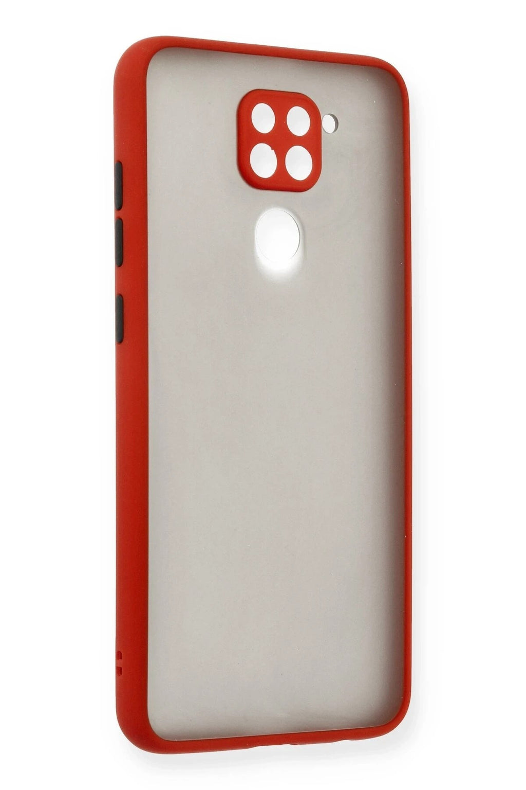 Mey İthalat® Redmi Note 9 Kılıf Montreal Silikon Kapak - Kırmızı