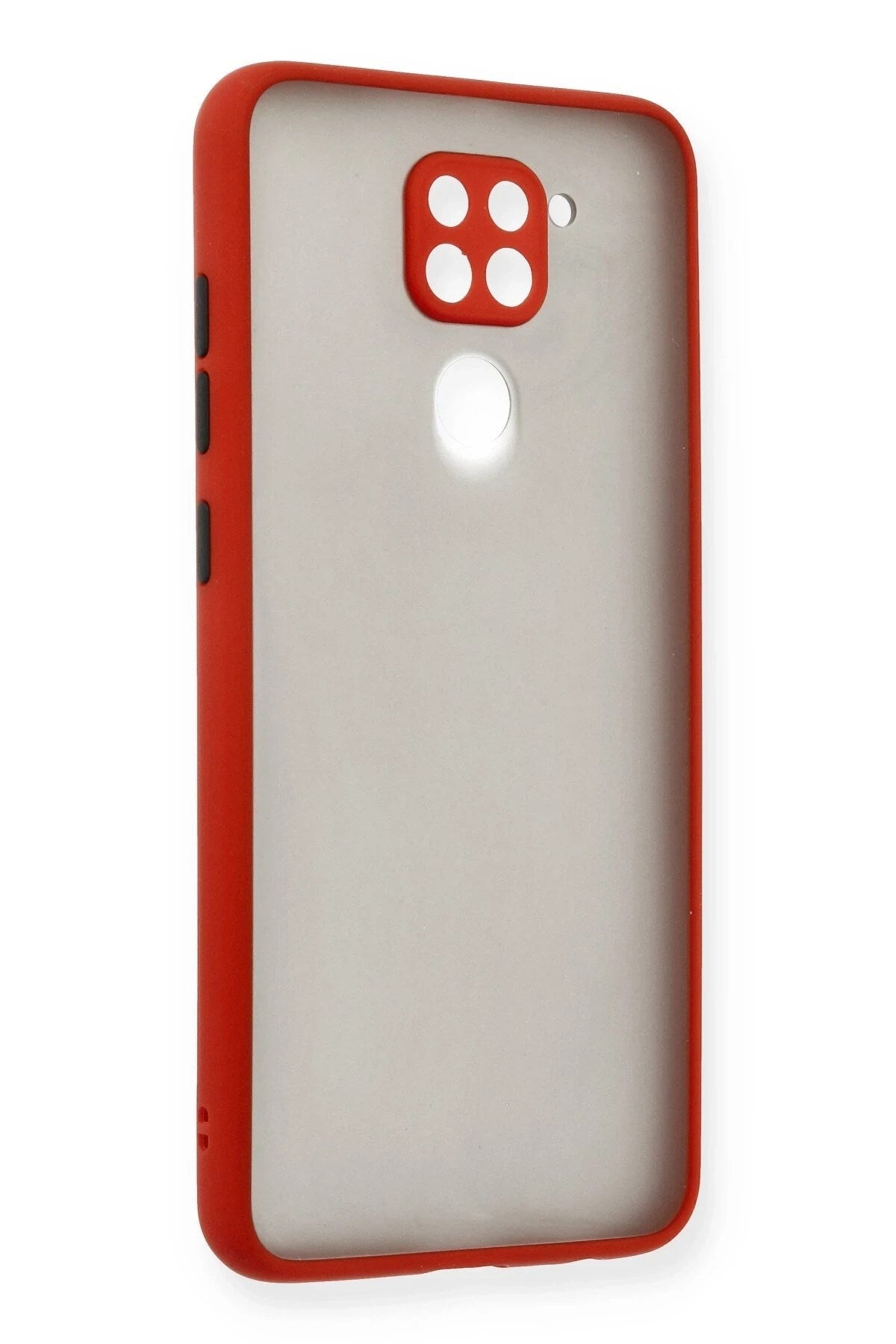 Mey İthalat® Redmi Note 9 Kılıf Montreal Silikon Kapak - Kırmızı