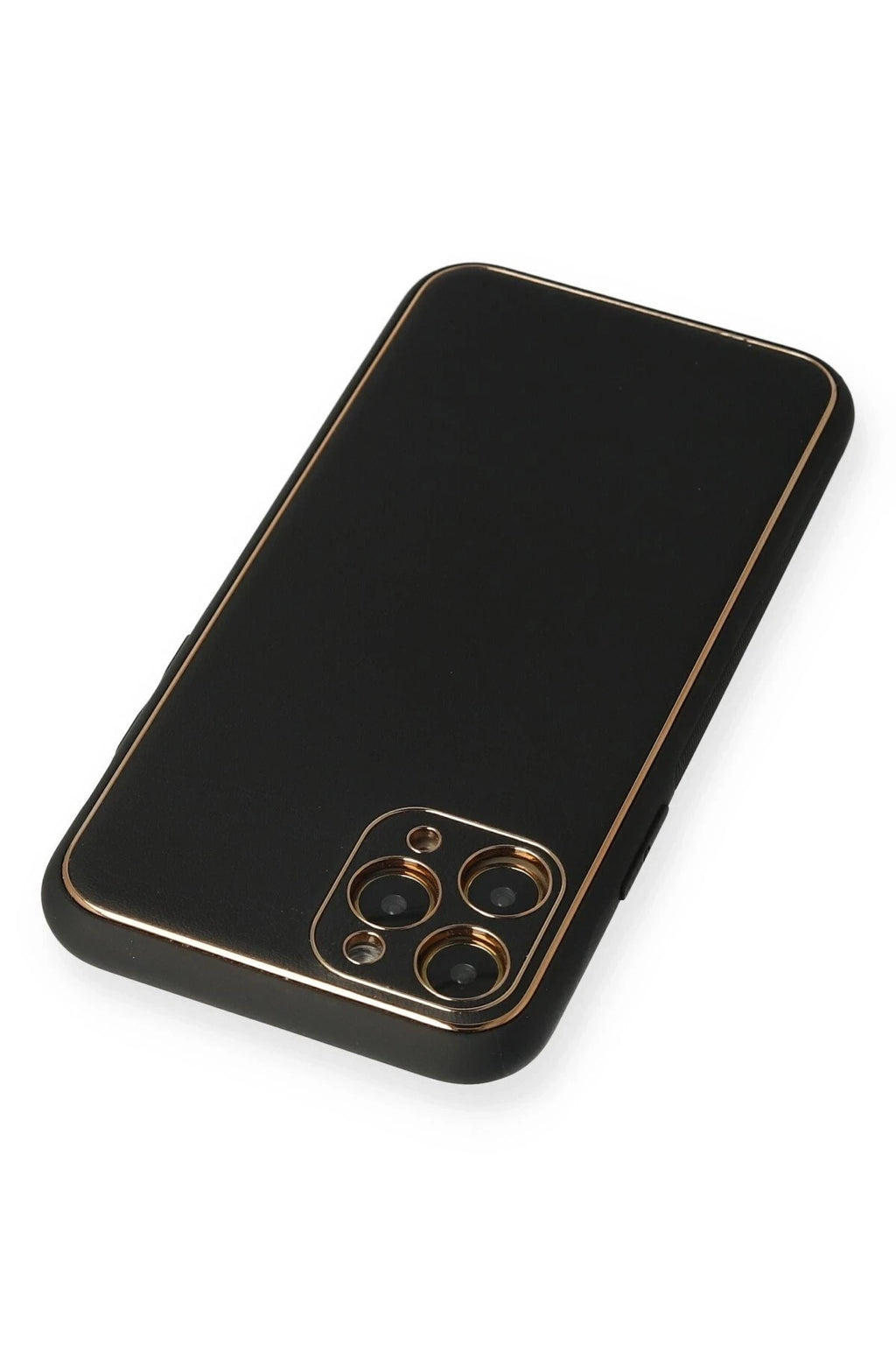 Mey İthalat® iPhone 11 Pro Max Kılıf Coco Deri Silikon Kapak - Siyah