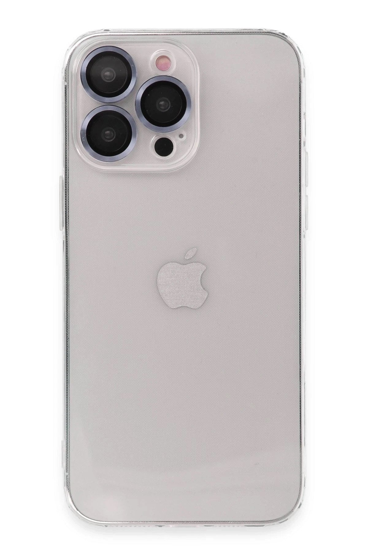 Mey İthalat® iPhone 13 Pro Max Kılıf Luko Lens Silikon - Sierra Blue