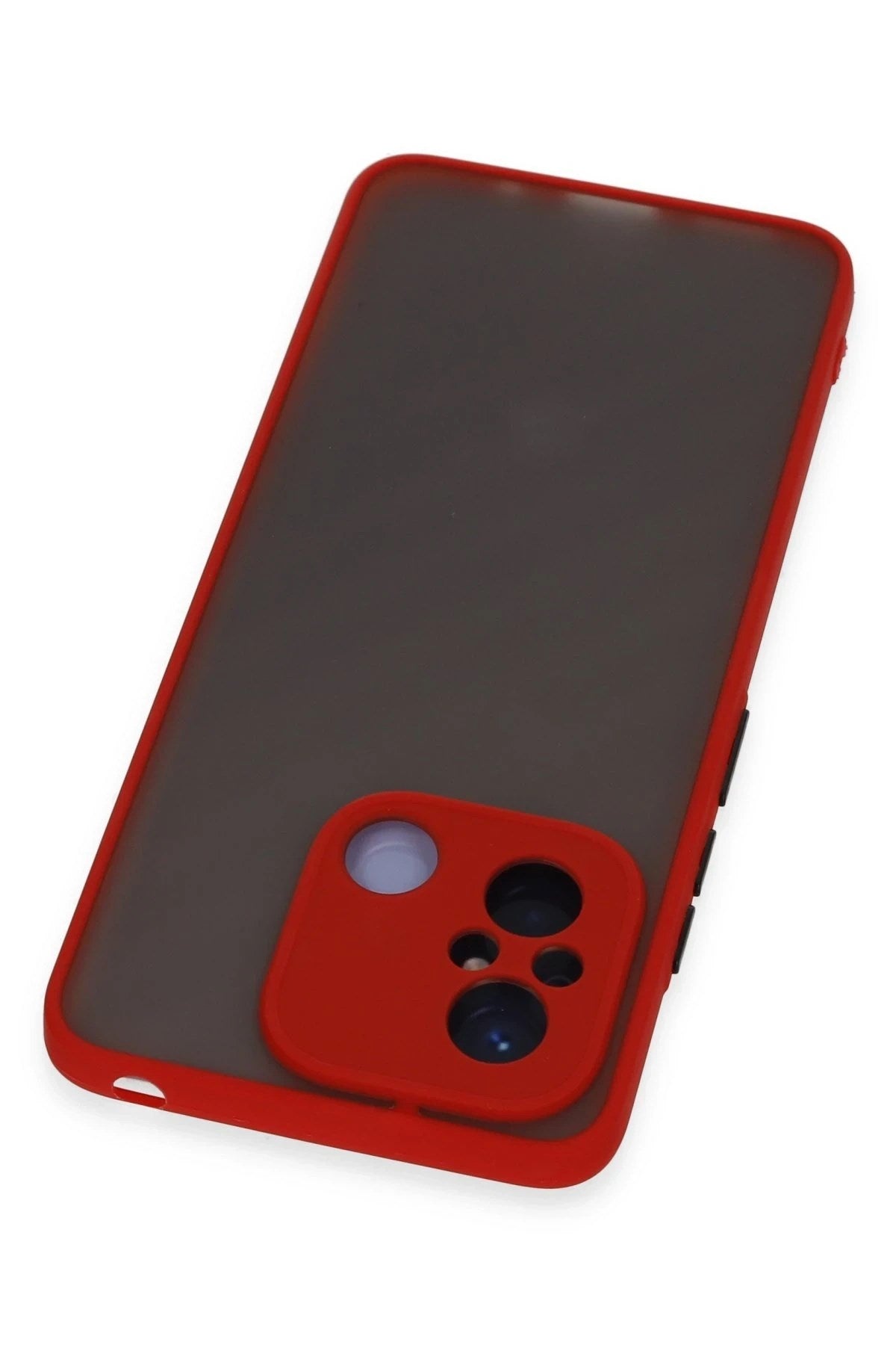 Mey İthalat® Redmi 12C Kılıf Montreal Silikon Kapak - Kırmızı
