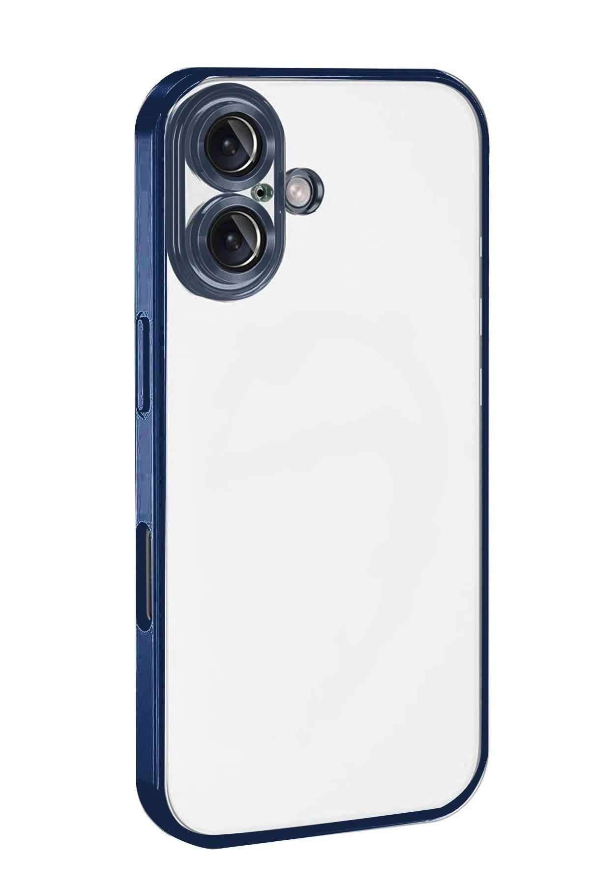 Mey İthalat® iPhone 17 Lensli Silikon - Lacivert
