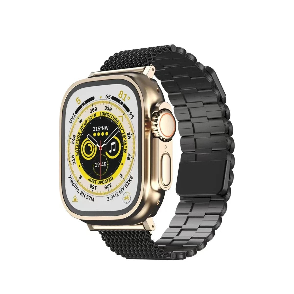 Mey İthalat® Watch 42mm Ascend Metal Kordon - Siyah