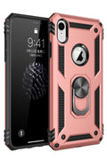 Mey İthalat® iPhone XR Kılıf Sofya Yüzüklü Silikon Kapak - Rose