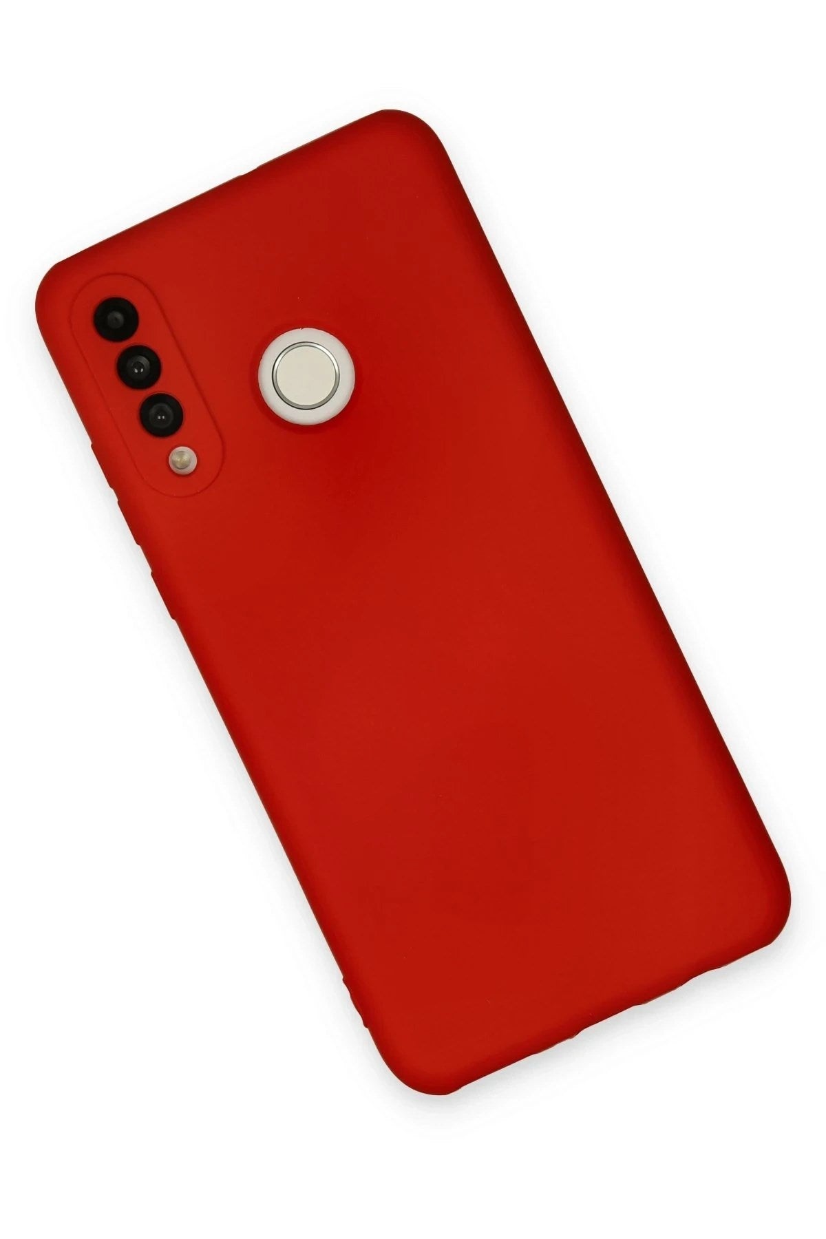 Mey İthalat® Huawei P30 Lite Kılıf Nano içi Kadife Silikon - Kırmızı
