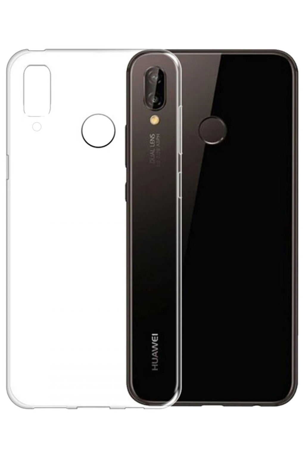 Mey İthalat® Huawei P20 Lite Kılıf Lüx Şeffaf Silikon