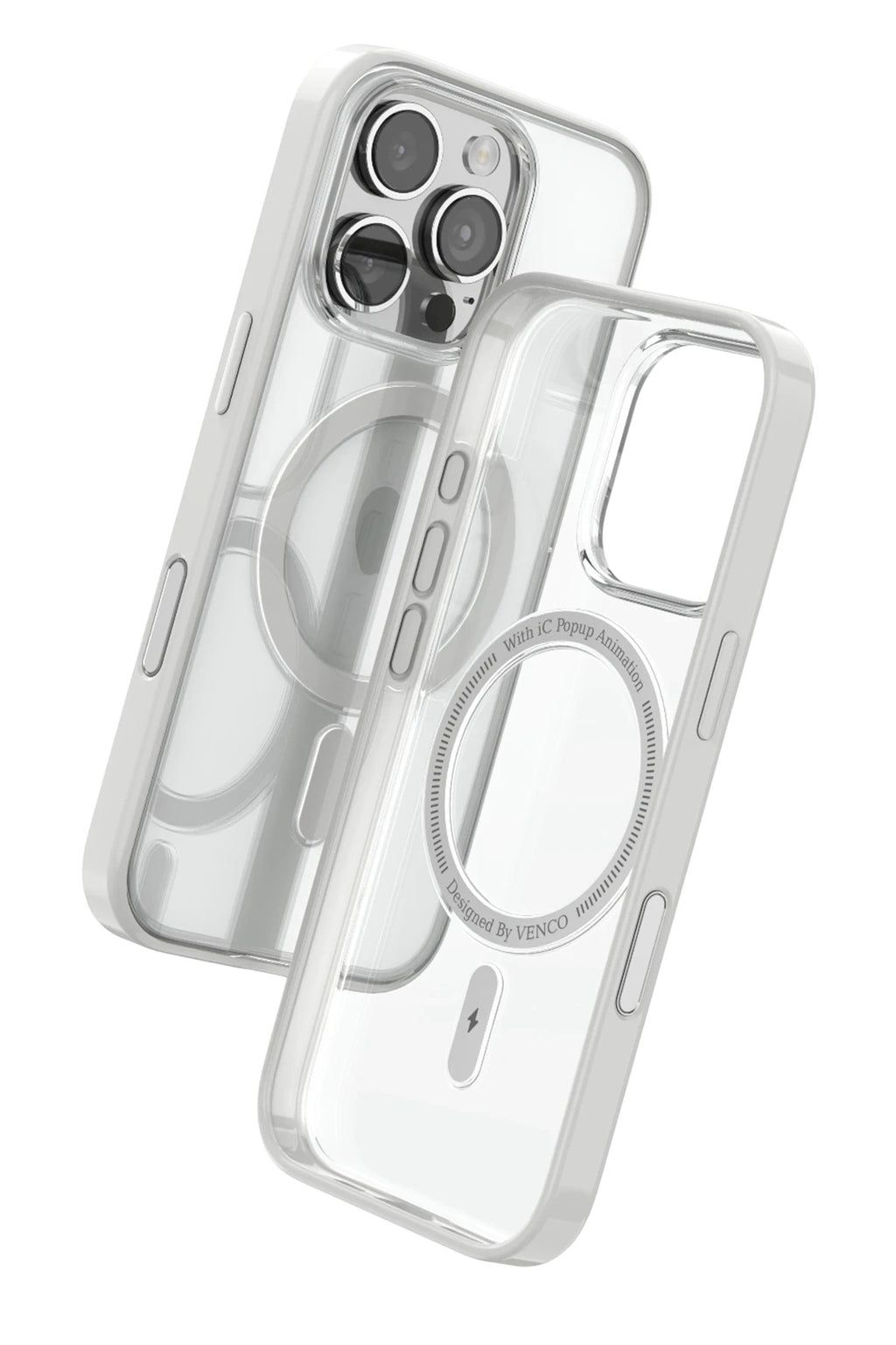 Mey İthalat® iPhone 16 Pro Joly Magsafe Kapak - Beyaz