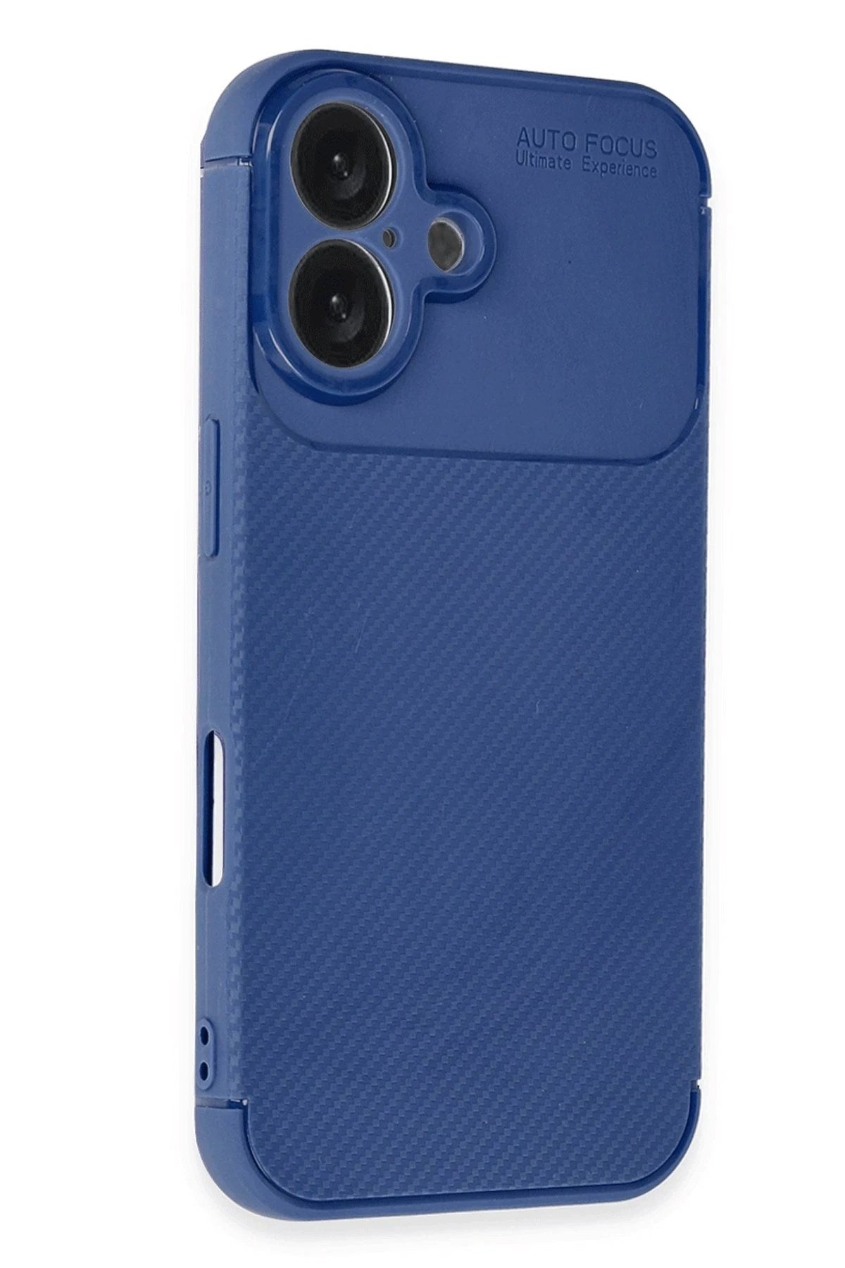 Mey İthalat® iPhone 16 Plus Kılıf Auto Focus Karbon Kapak - Lacivert