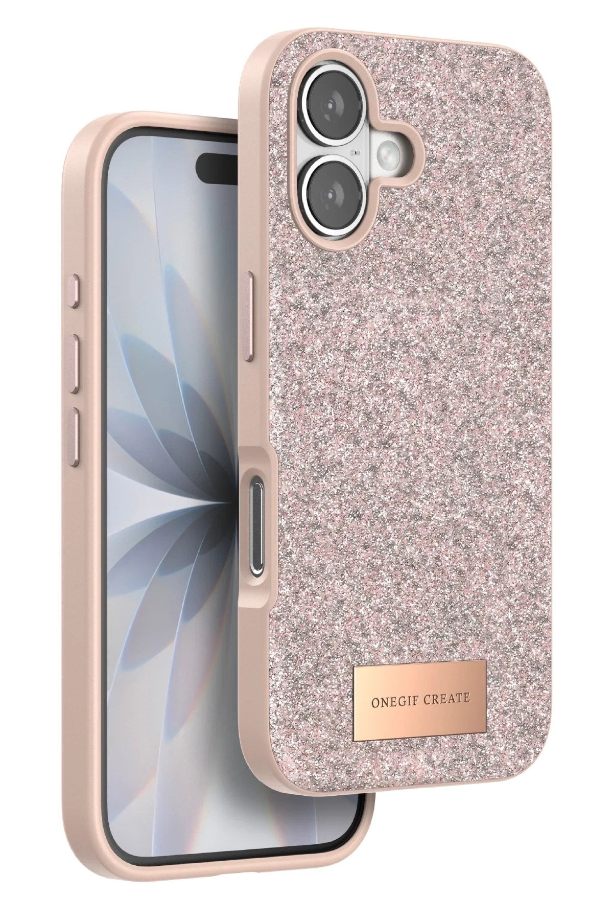 Mey İthalat® iPhone 17 Bright Simli Kapak - Pembe