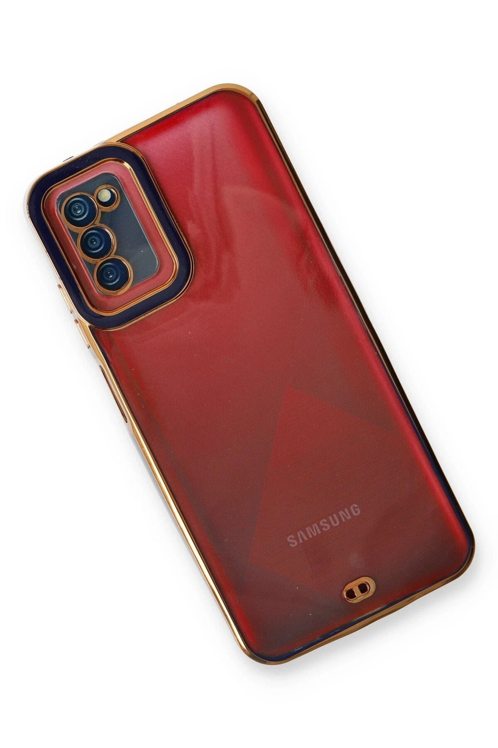 Mey İthalat® Samsung Galaxy A03S Kılıf Liva Lens Silikon - Mavi