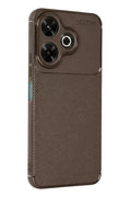 Mey İthalat® Redmi 13 4G Kılıf Auto Focus Karbon Kapak - Kahverengi