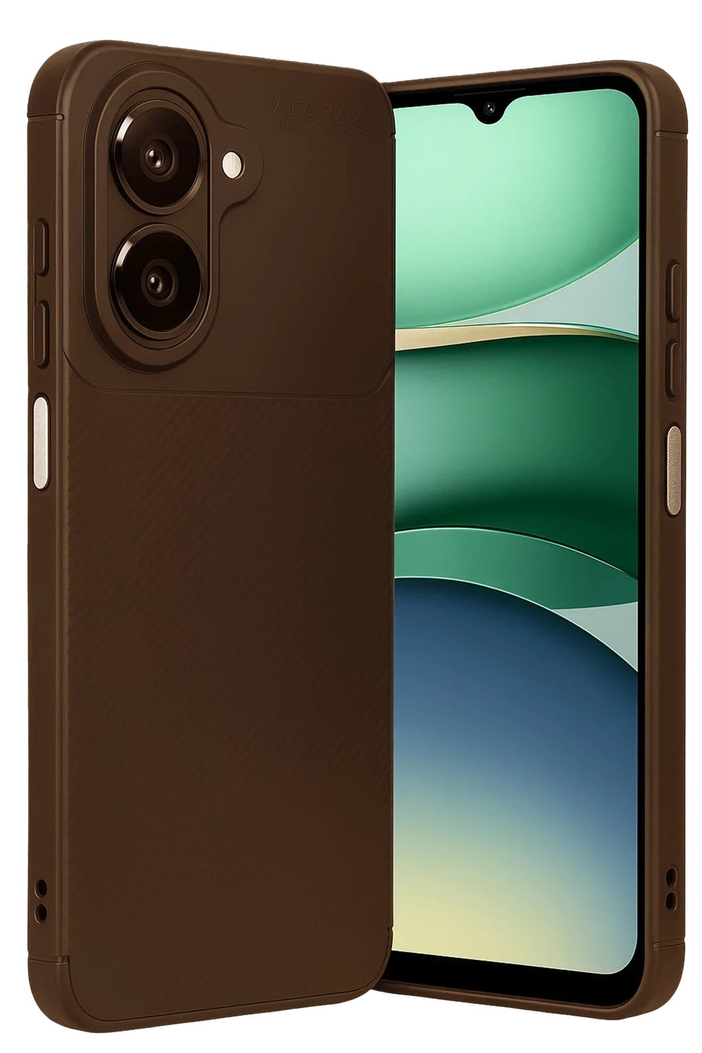 Mey İthalat® Samsung Galaxy A07 4G Auto Focus Karbon Kapak - Kahverengi